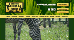 Desktop Screenshot of leesburganimalpark.com