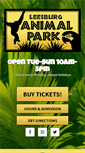 Mobile Screenshot of leesburganimalpark.com