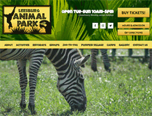 Tablet Screenshot of leesburganimalpark.com